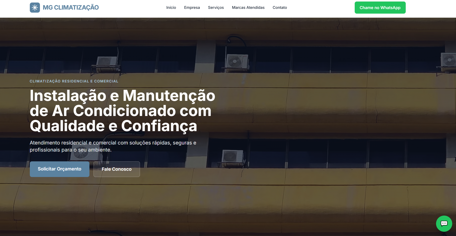 Instalação e manutenção de ar condicionado